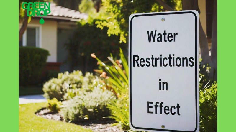 Water restriction sign