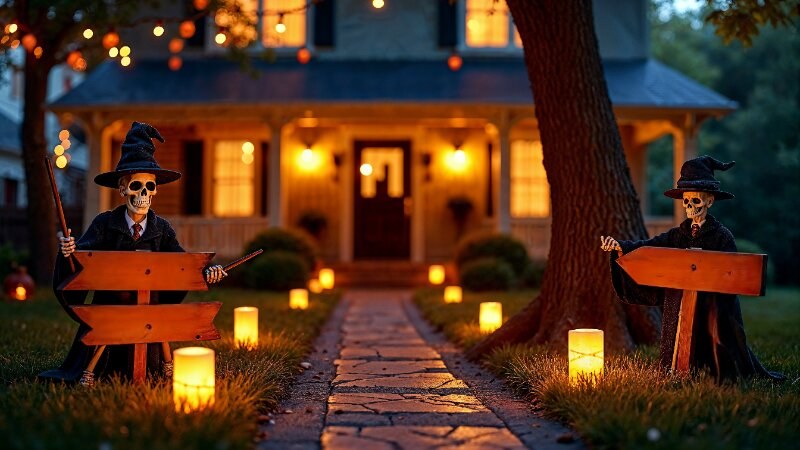 Halloween decoration walkway